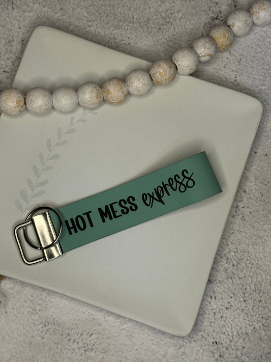 Hot Mess Express Wristlet Keychain - Rustic Aura
