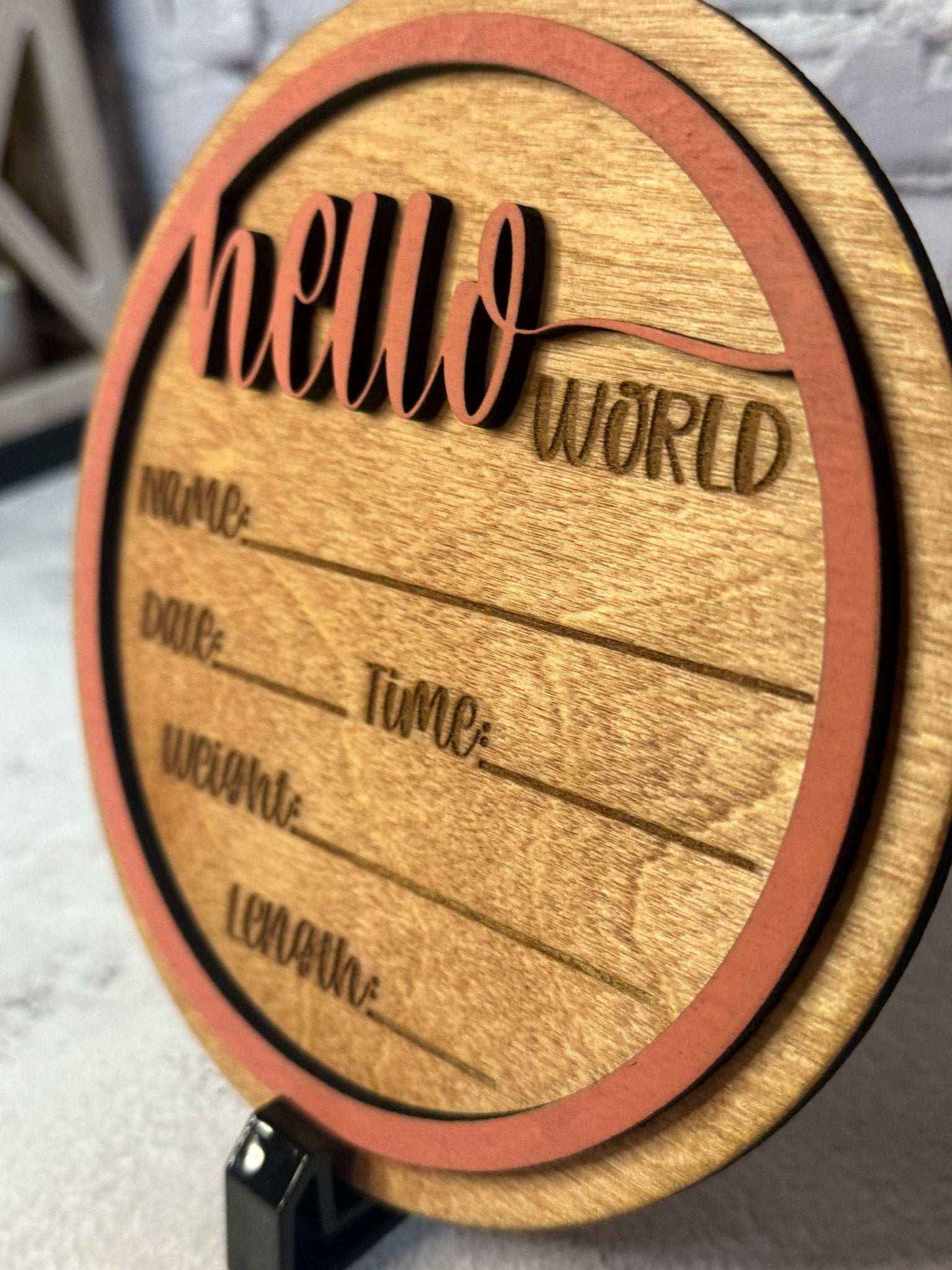 Baby Monthly Milestone Disc Set | 14-Piece Custom 3D Wood Milestone Collection