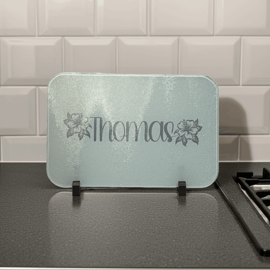 Glass Cutting Board - Rustic Aura