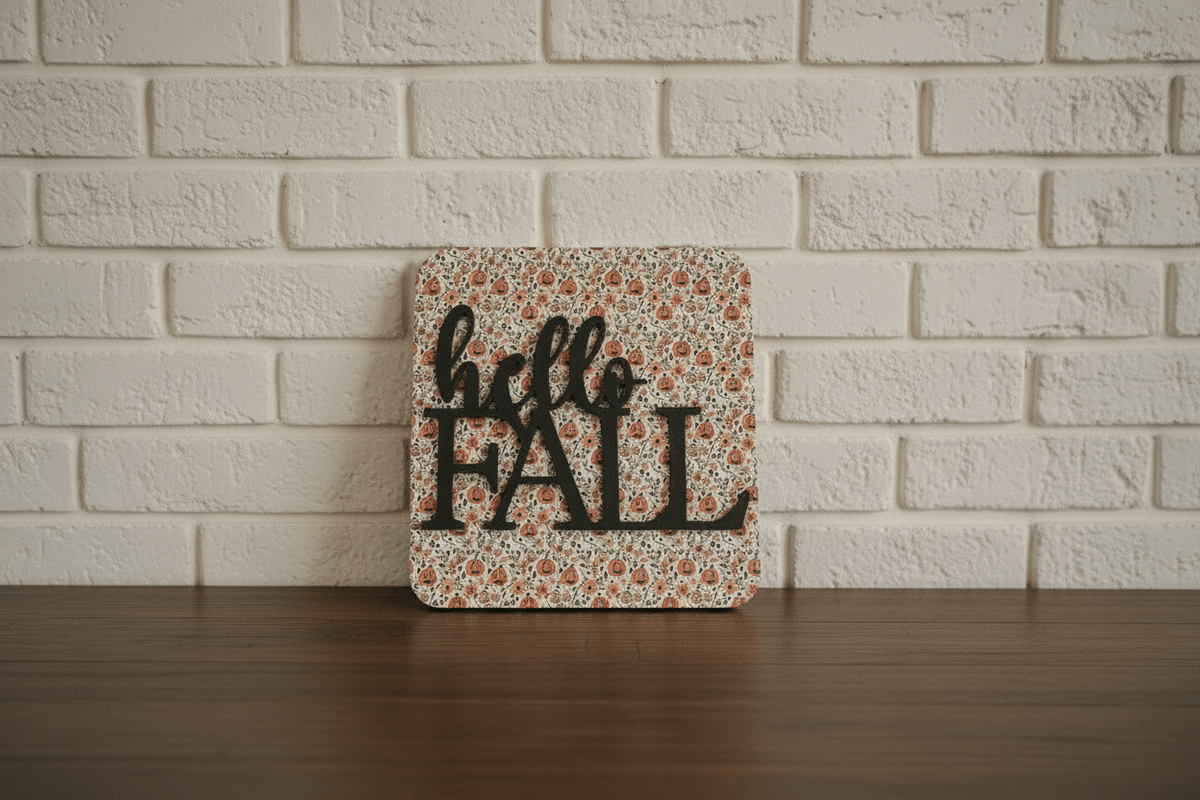 Hello Fall Sign - Rustic Aura