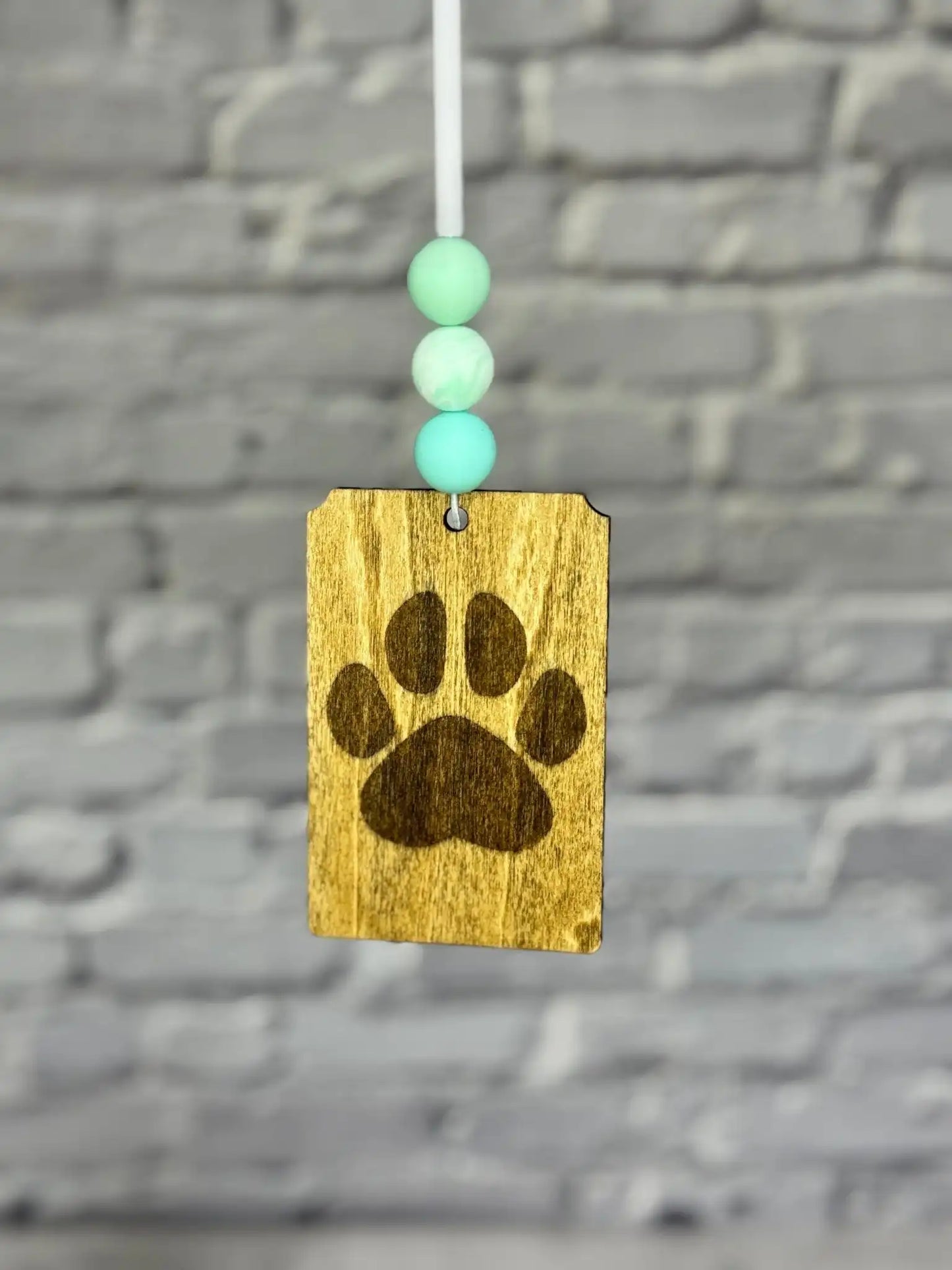 Paw Print Car Freshener - Rustic Aura
