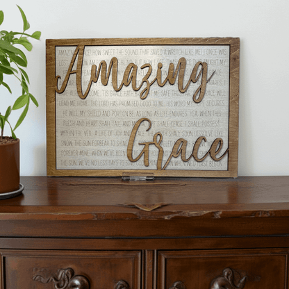 Amazing Grace Sign - Rustic Aura