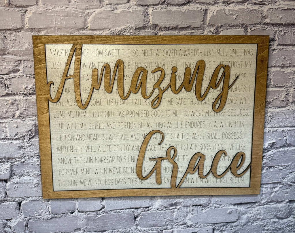 Amazing Grace Sign - Rustic Aura