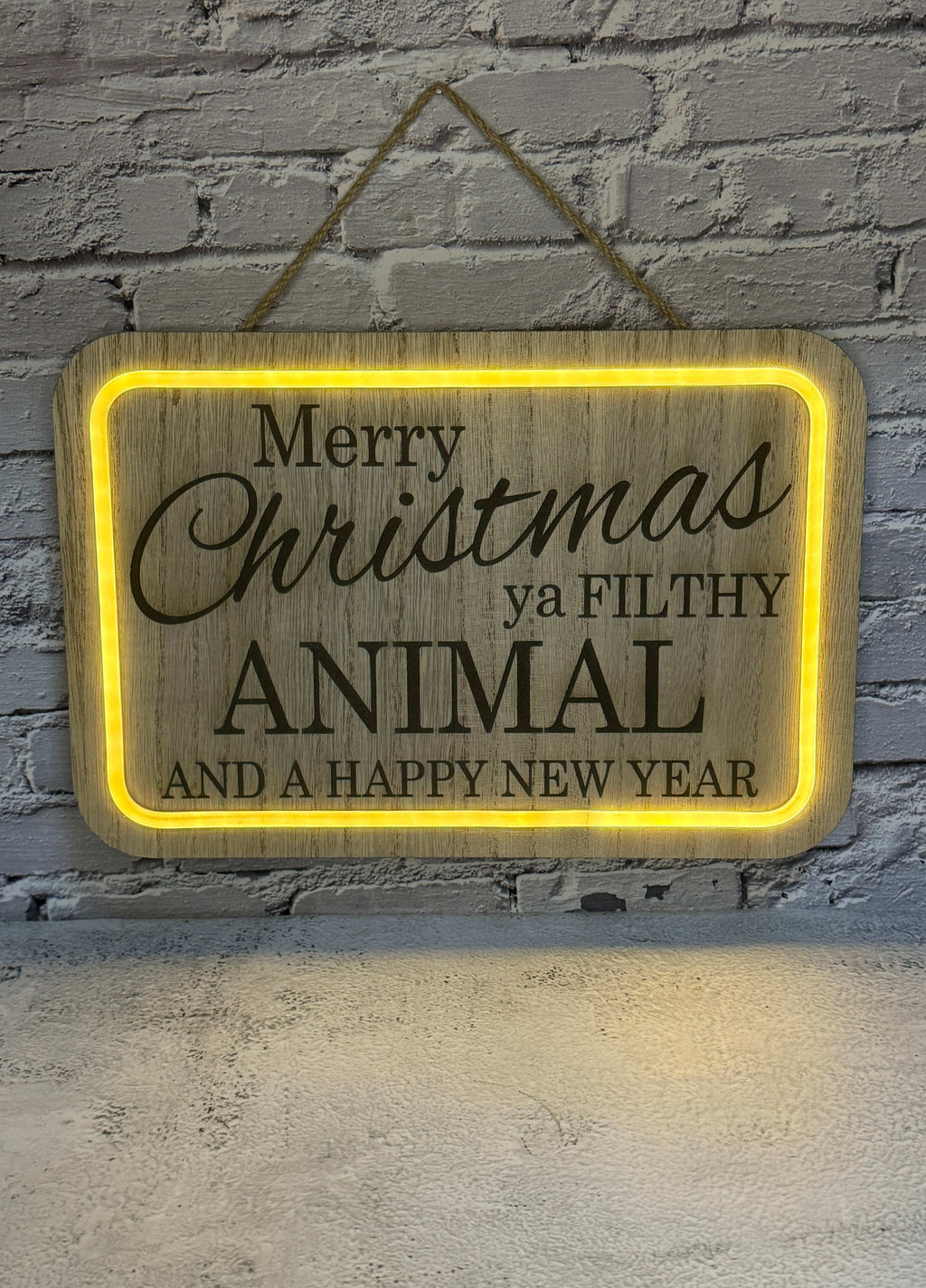 Lighted Merry Christmas Sign