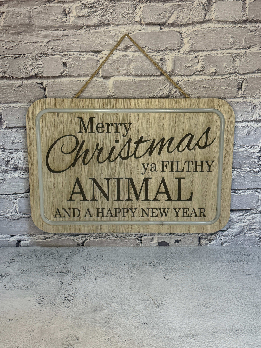 Lighted Merry Christmas Sign