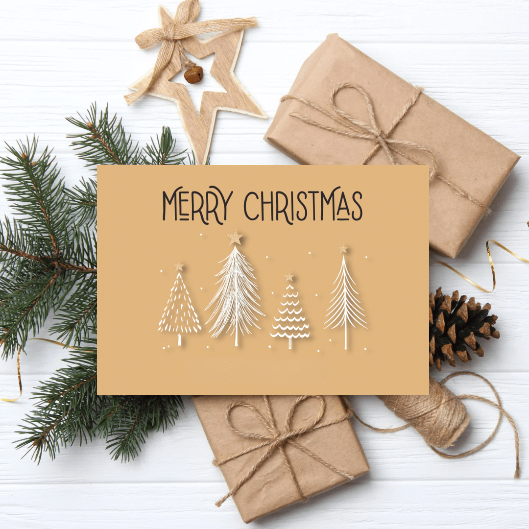 Gift Card 'Merry Christmas' - Rustic Aura