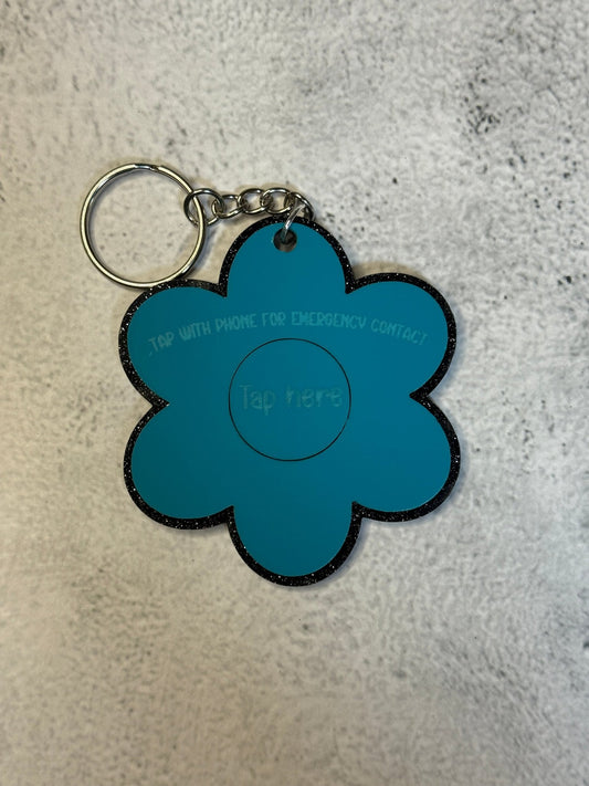 Emergency Contact NFC Keychain - Rustic Aura