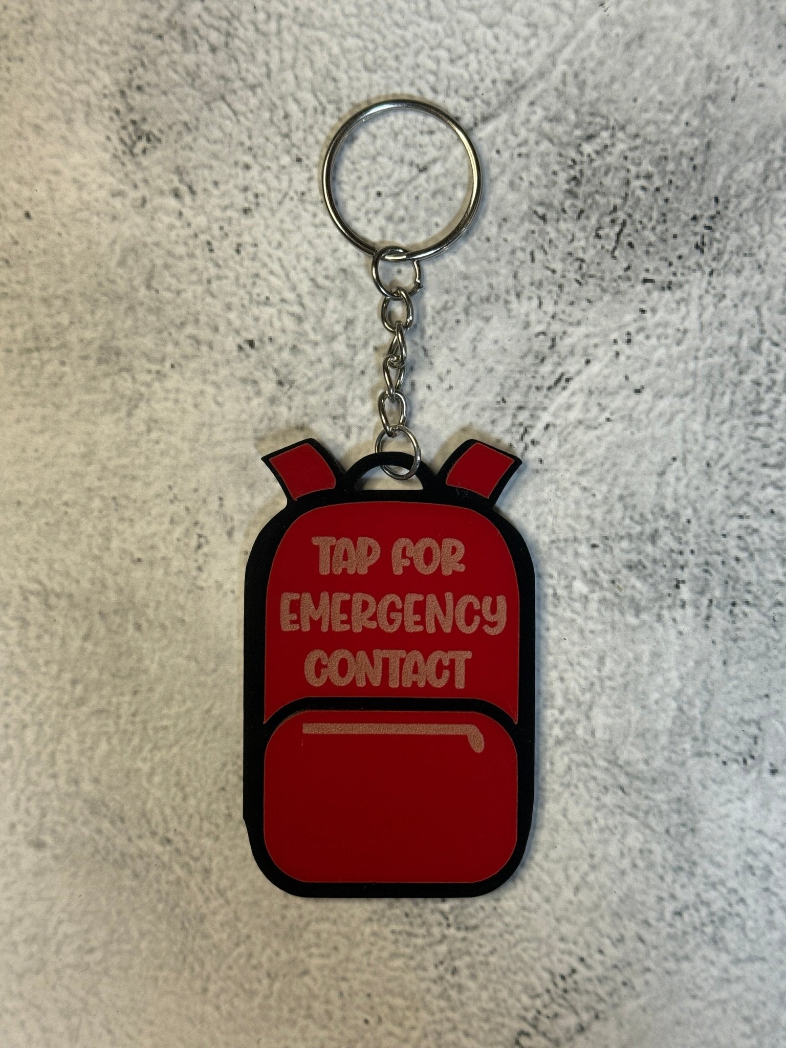 Emergency Contact NFC Keychain - Rustic Aura