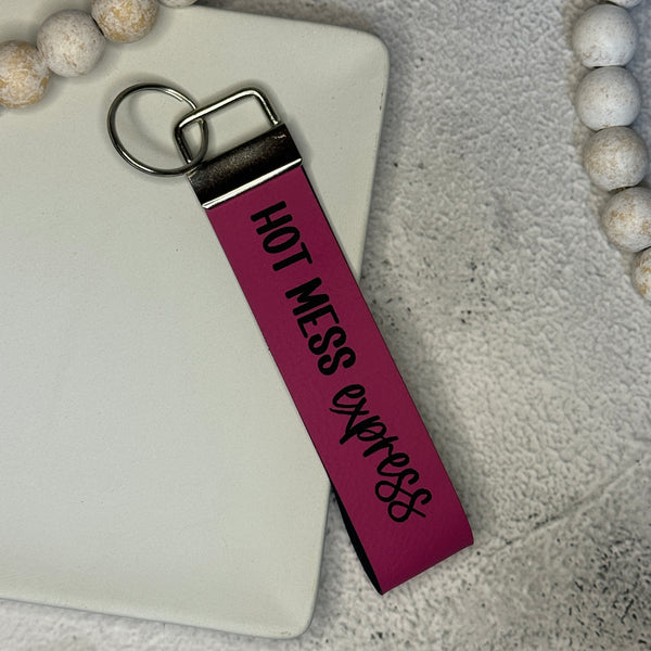 Hot Mess Express Wristlet Keychain