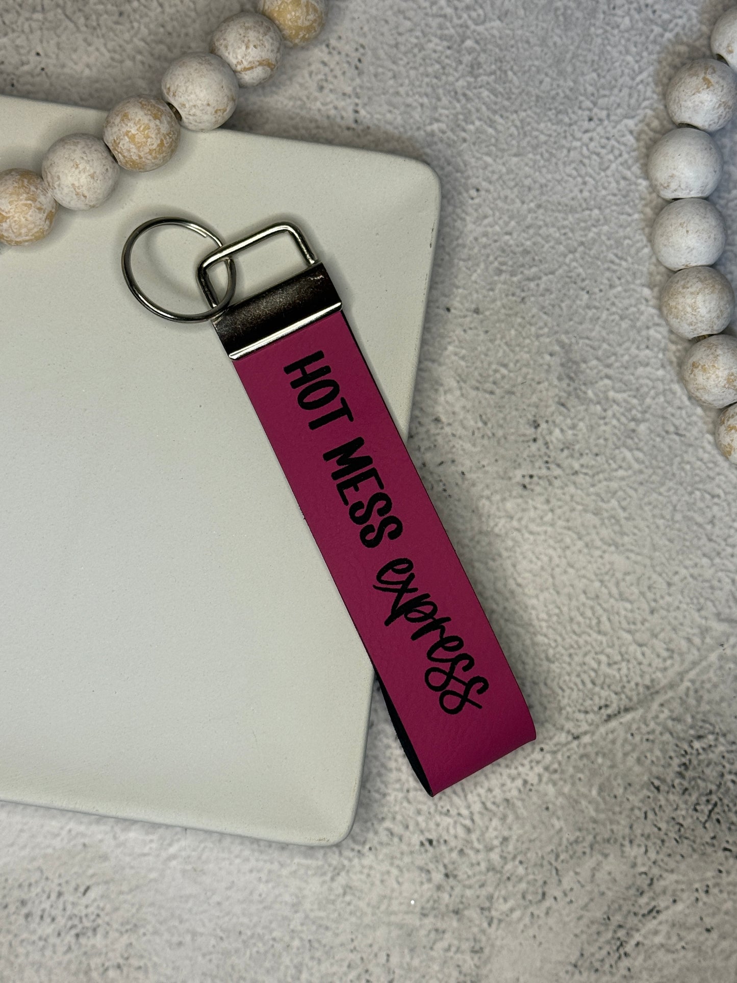 Hot Mess Express Wristlet Keychain