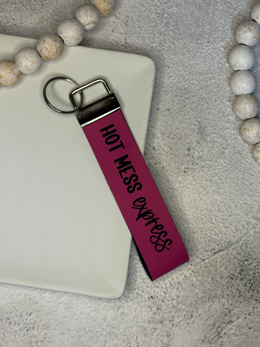 Hot Mess Express Wristlet Keychain