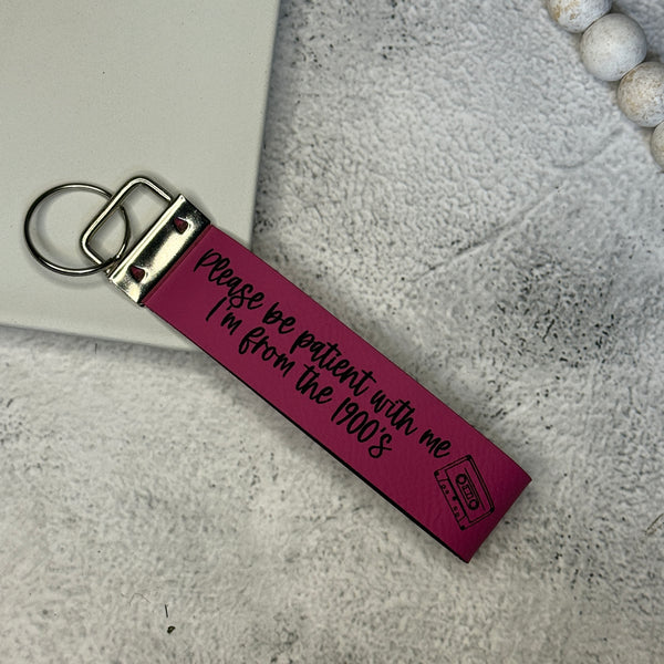 I'm from the 1900's Wristlet Keychain