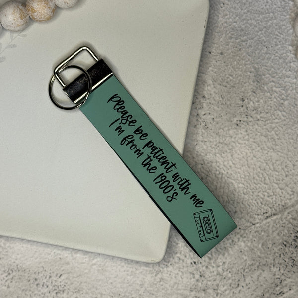 I'm from the 1900's Wristlet Keychain