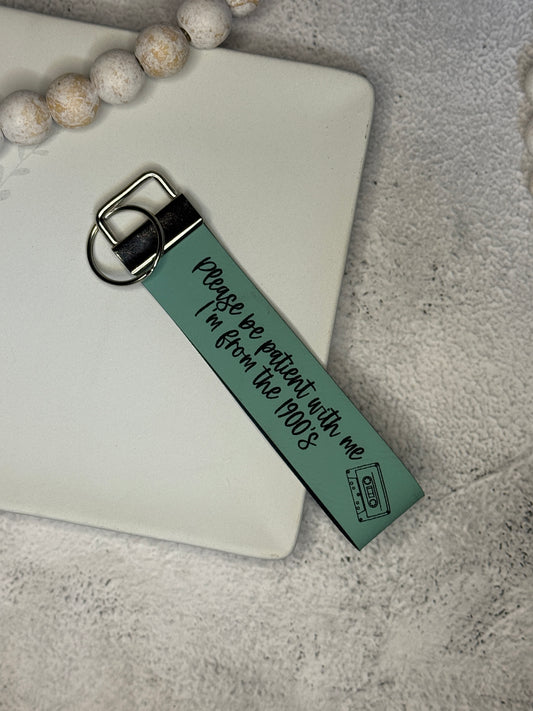 I'm from the 1900's Wristlet Keychain