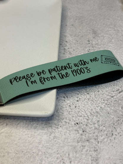 I'm from the 1900's Wristlet Keychain