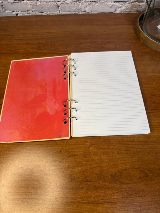 Flower Journal | A5 Wooden Cover Journal - Rustic Aura