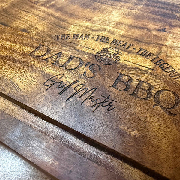 The Man | The Meat | The Legend | Cutting Board