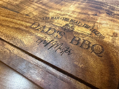 The Man | The Meat | The Legend | Cutting Board