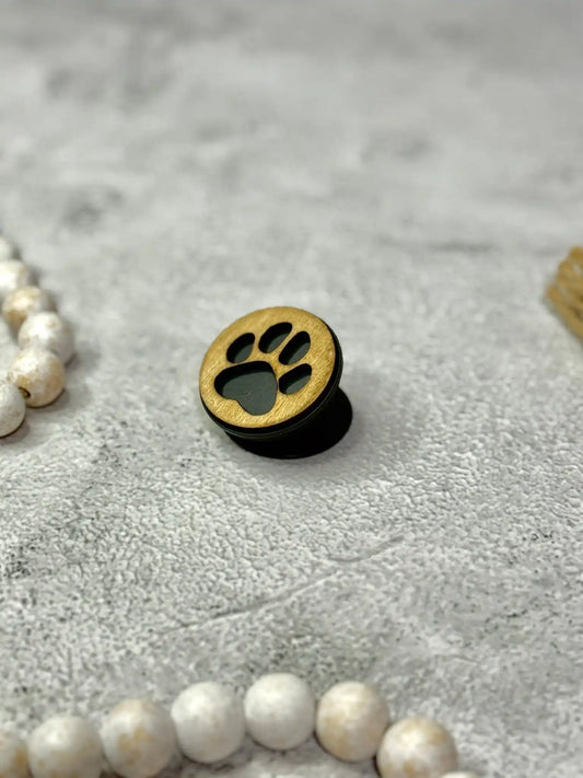 Paw Print Phone Grip - Rustic Aura
