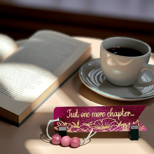 Leather Bookmark - Rustic Aura