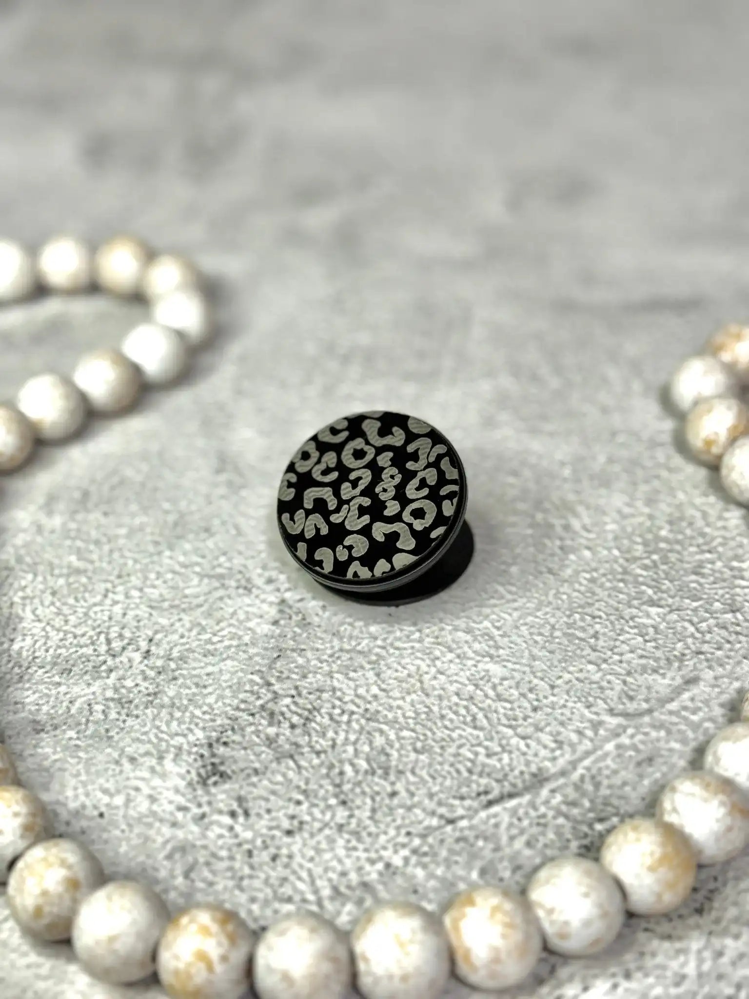Leopard Print Phone Grip - Rustic Aura