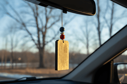 American Flag Car Freshener - Rustic Aura
