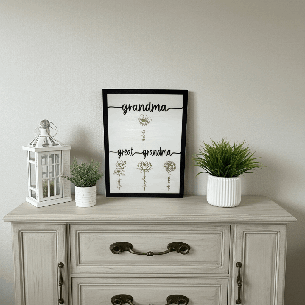 Names with Birth Flower Sign - Rustic Aura