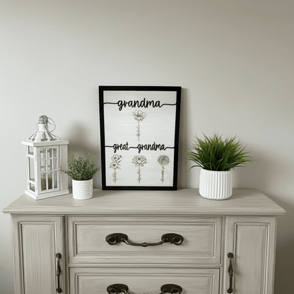 Names with Birth Flower Sign - Rustic Aura