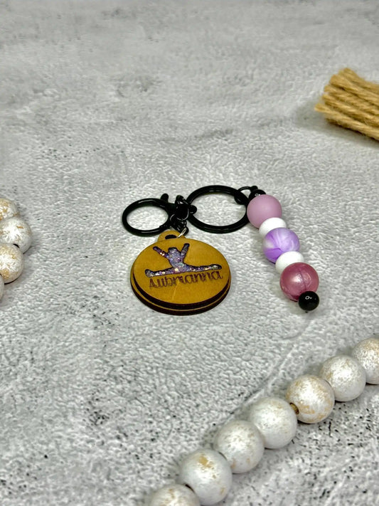 Cheerleader Aubrianna Keychain - Rustic Aura