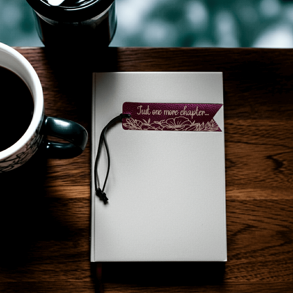 Leather Bookmark - Rustic Aura