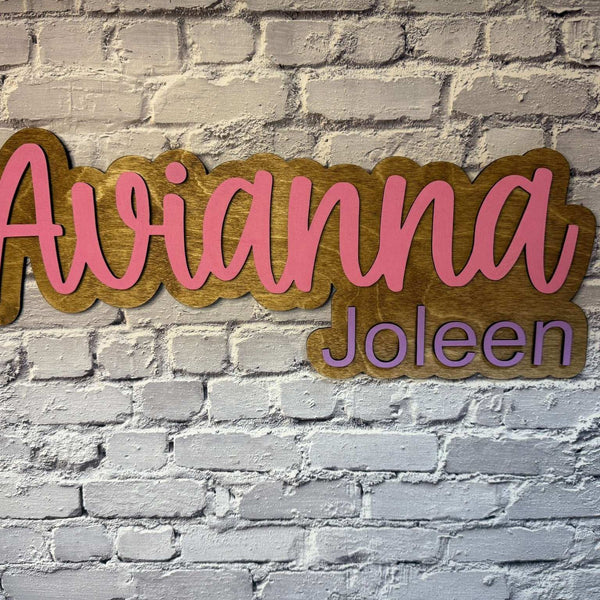 Custom Name Wall Sign - Rustic Aura