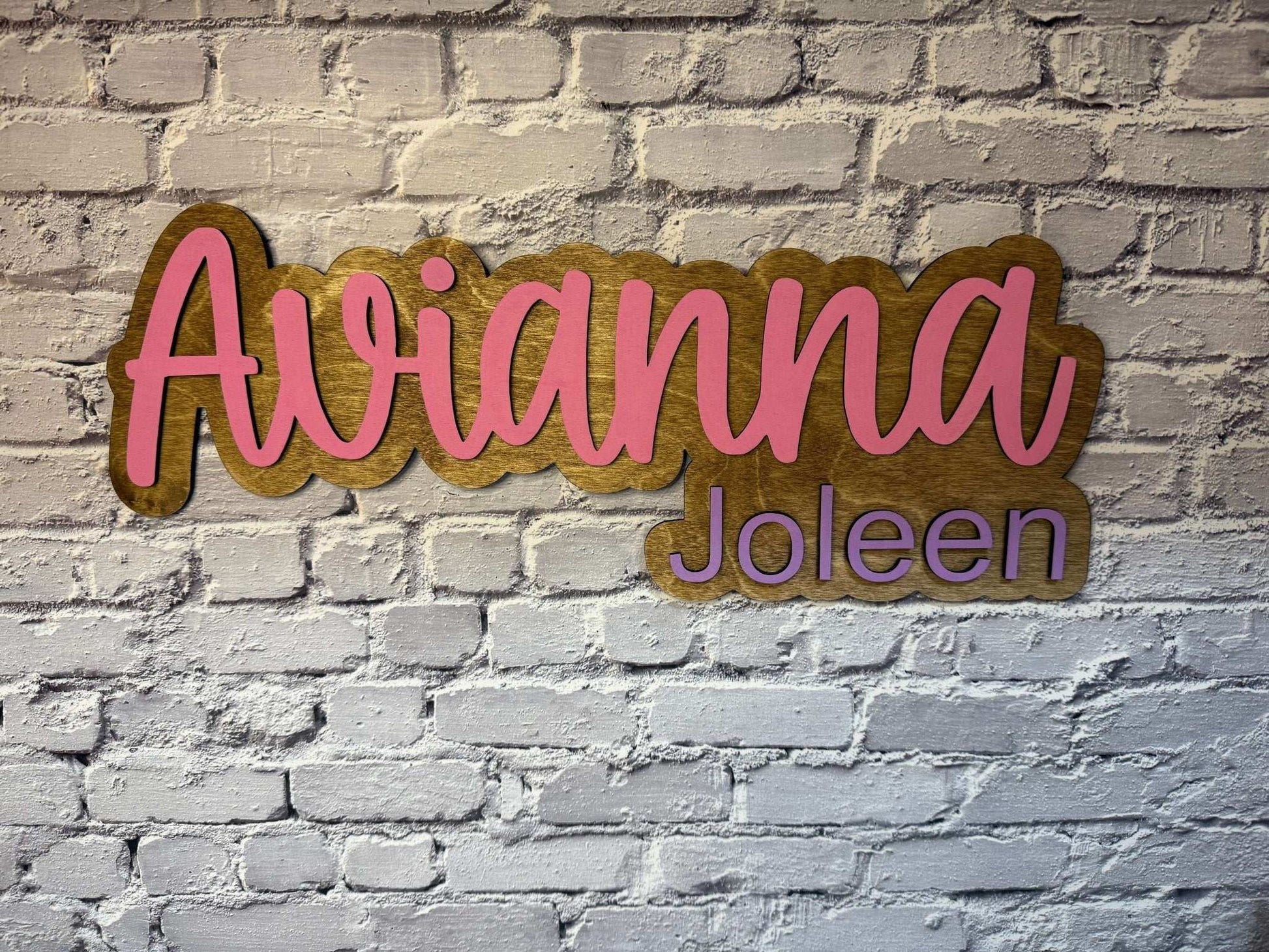 Custom Name Wall Sign - Rustic Aura