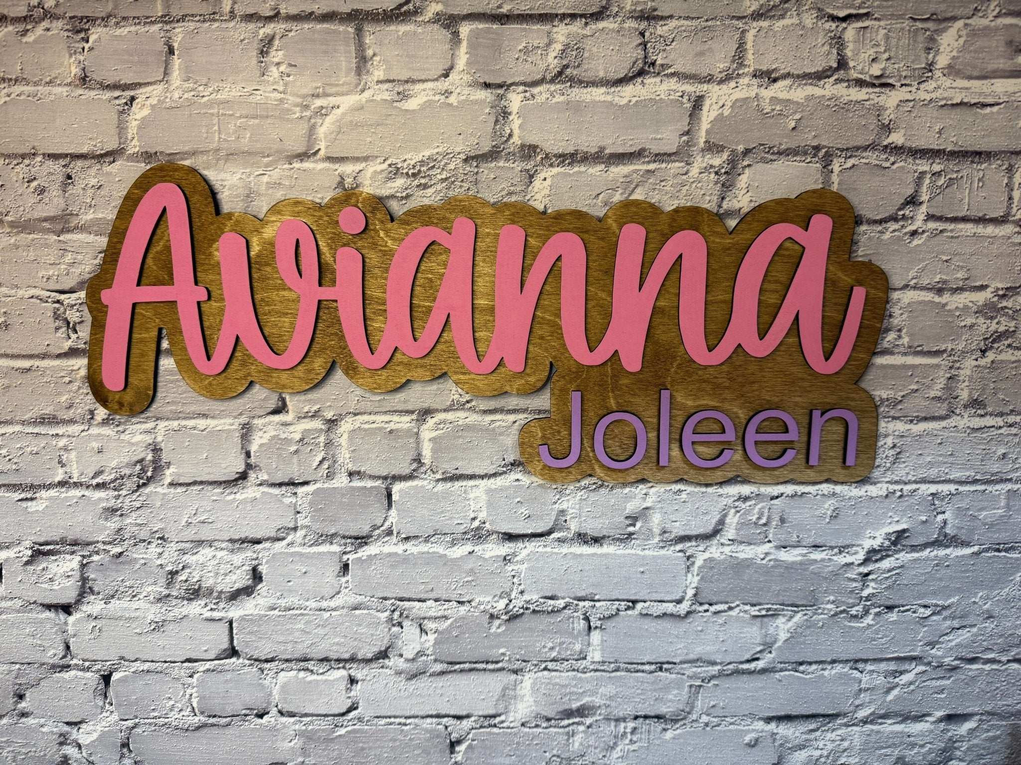 Name Wall Sign - Rustic Aura
