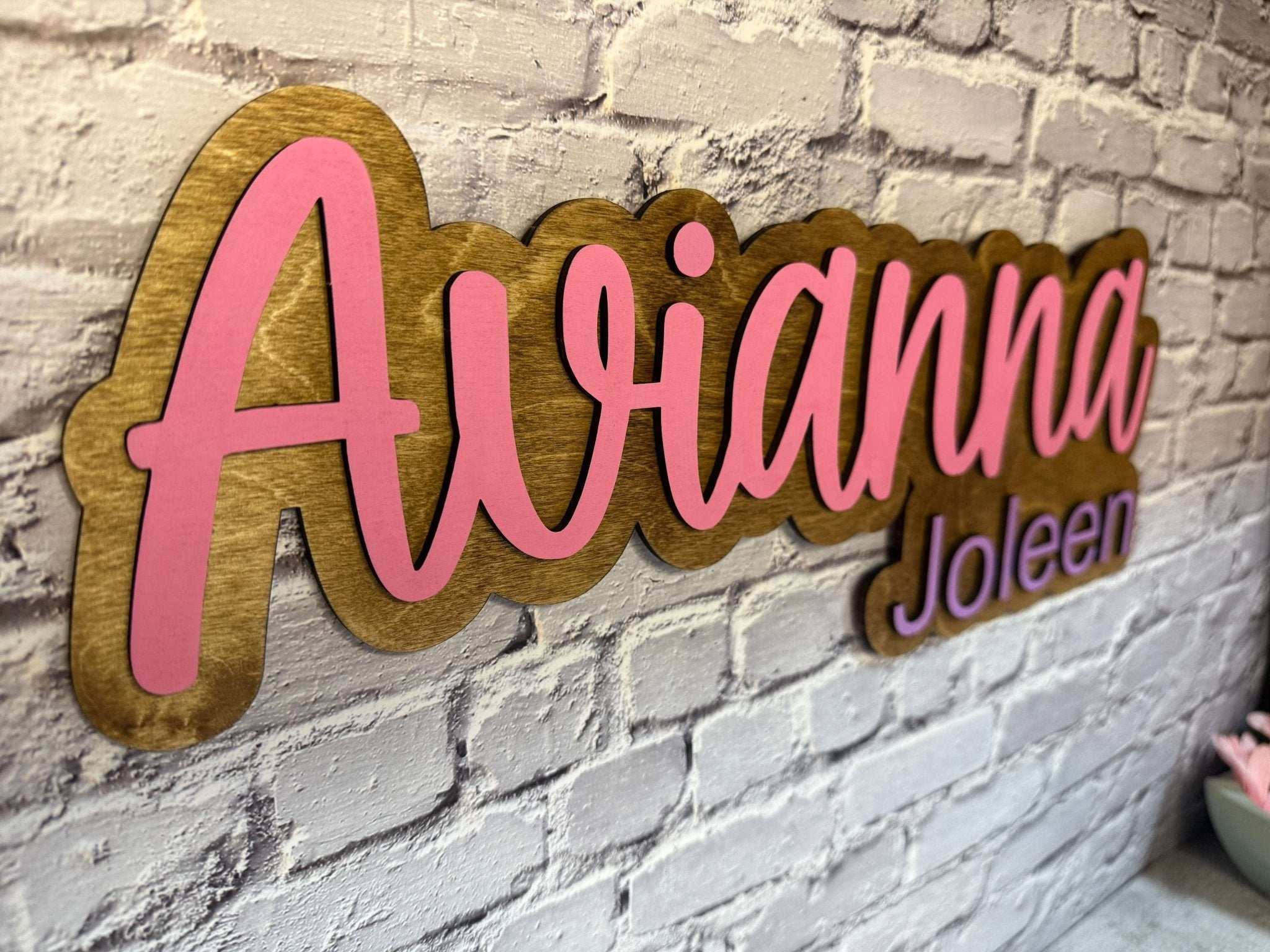 Name Wall Sign - Rustic Aura