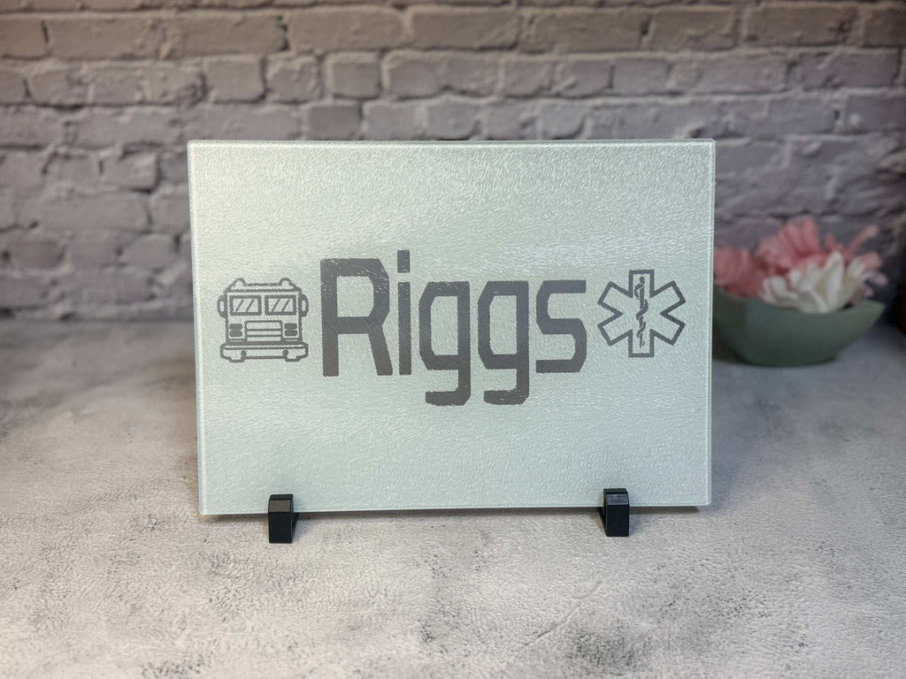 Glass Cutting Board - Rustic Aura