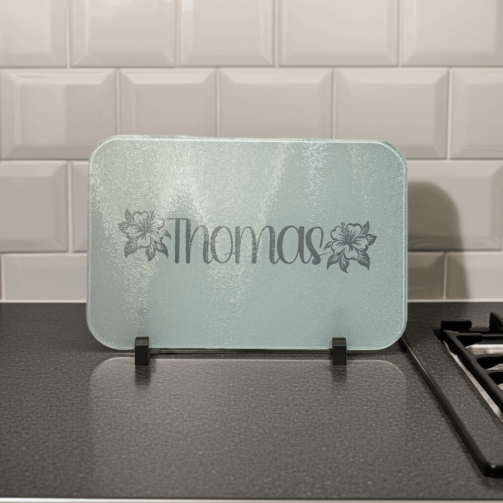 Glass Cutting Board - Rustic Aura