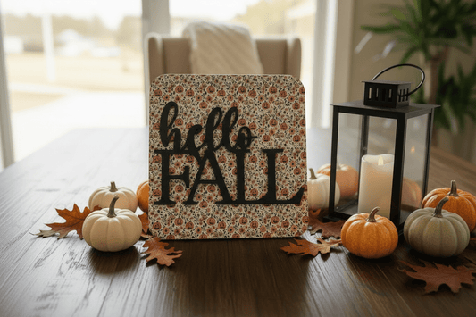 Hello Fall Sign - Rustic Aura