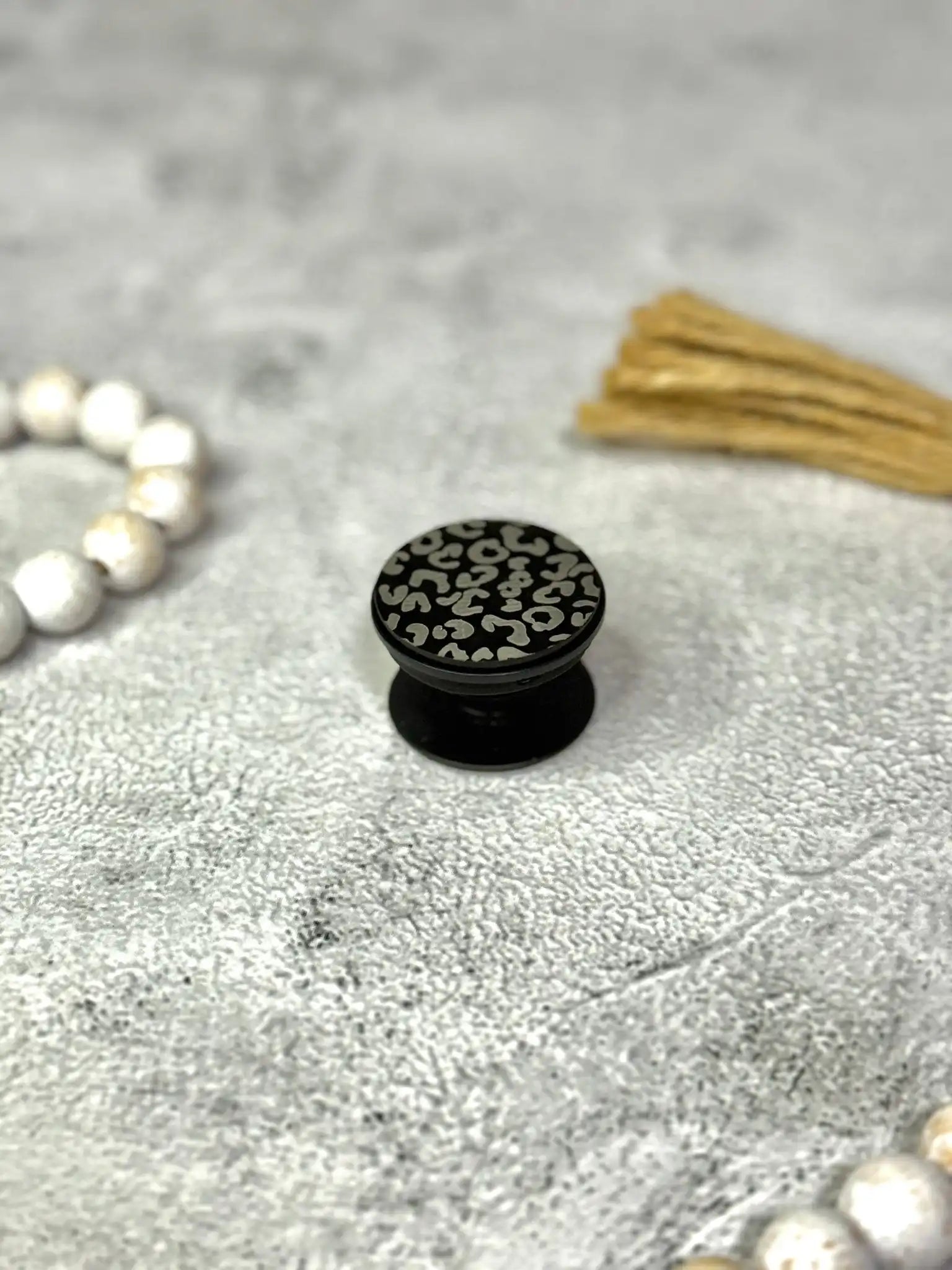 Leopard Print Phone Grip - Rustic Aura