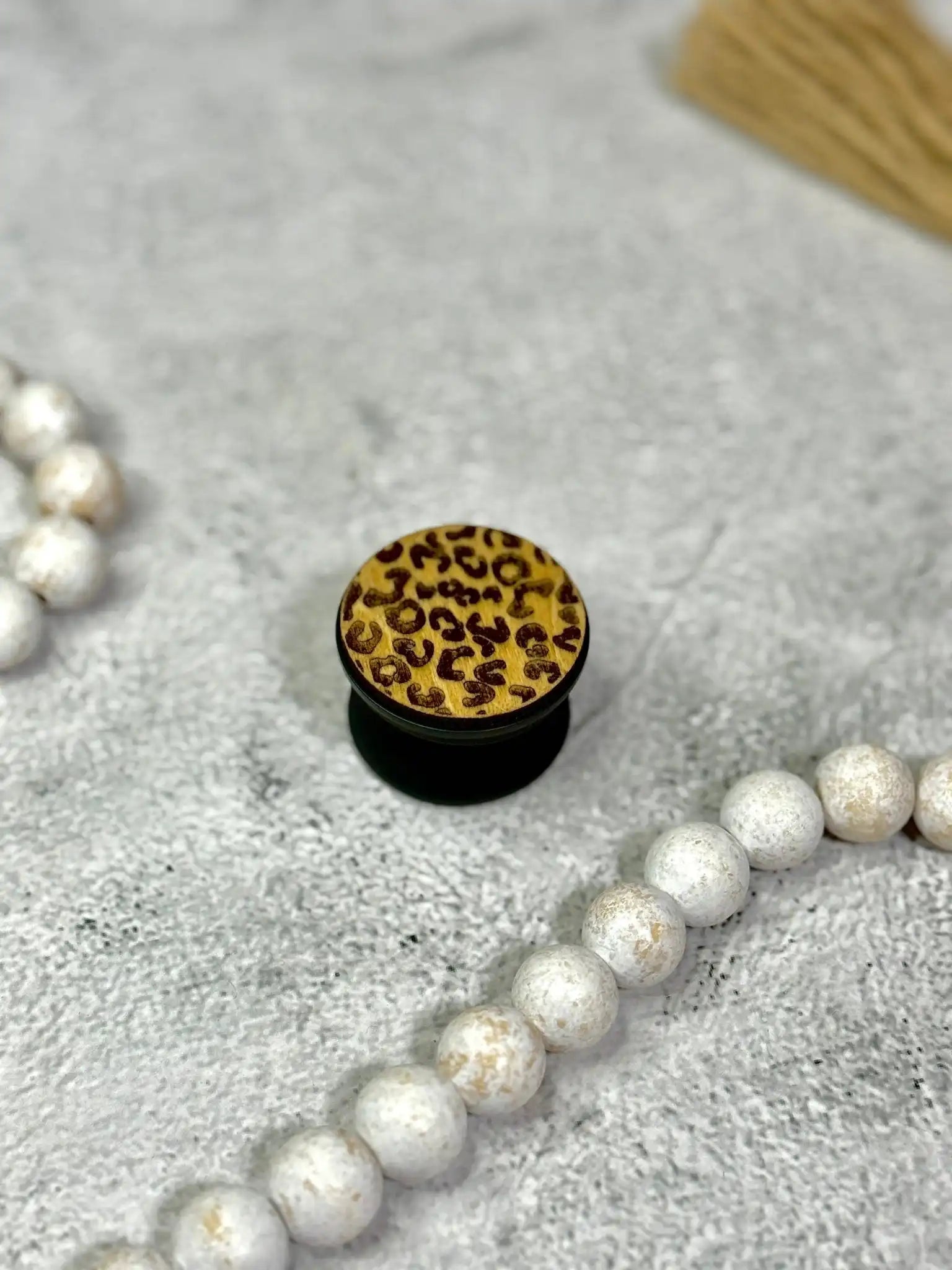 Leopard Print Phone Grip - Rustic Aura