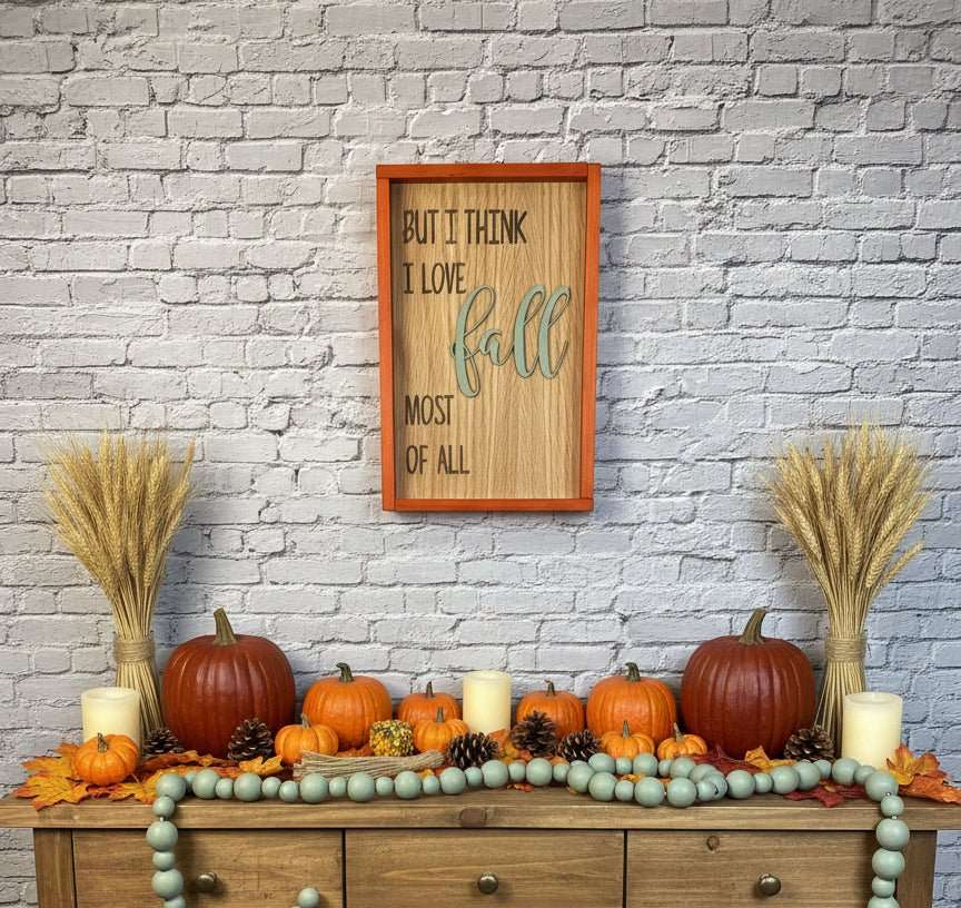 Love Fall Sign - Rustic Aura