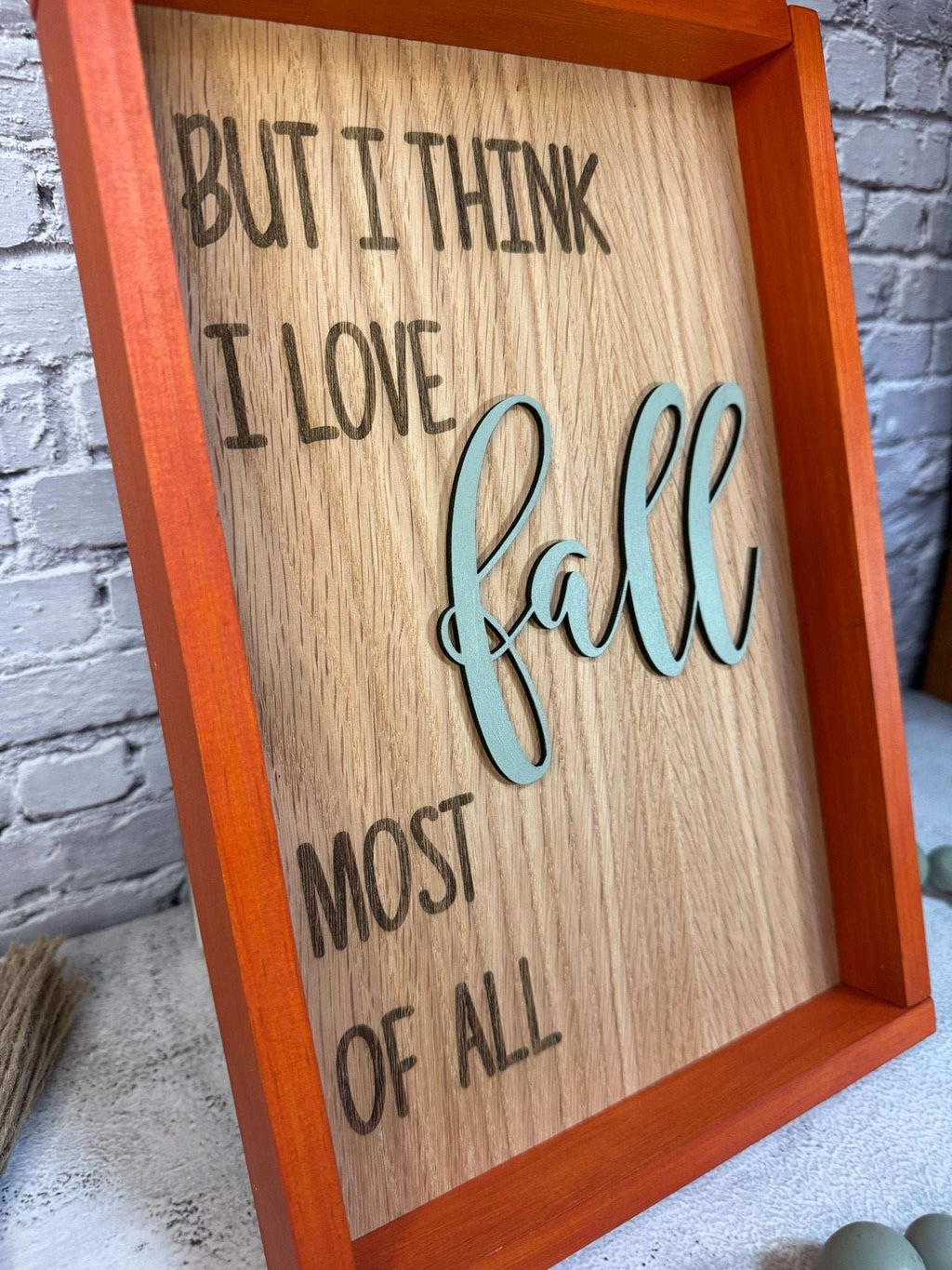 Love Fall Sign - Rustic Aura