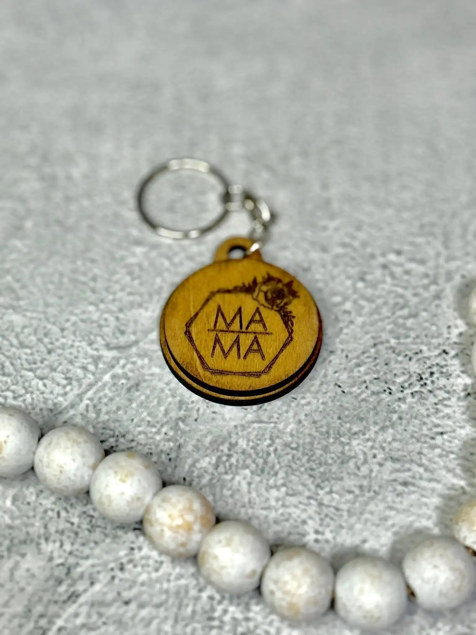 Mama Keychain - Rustic Aura