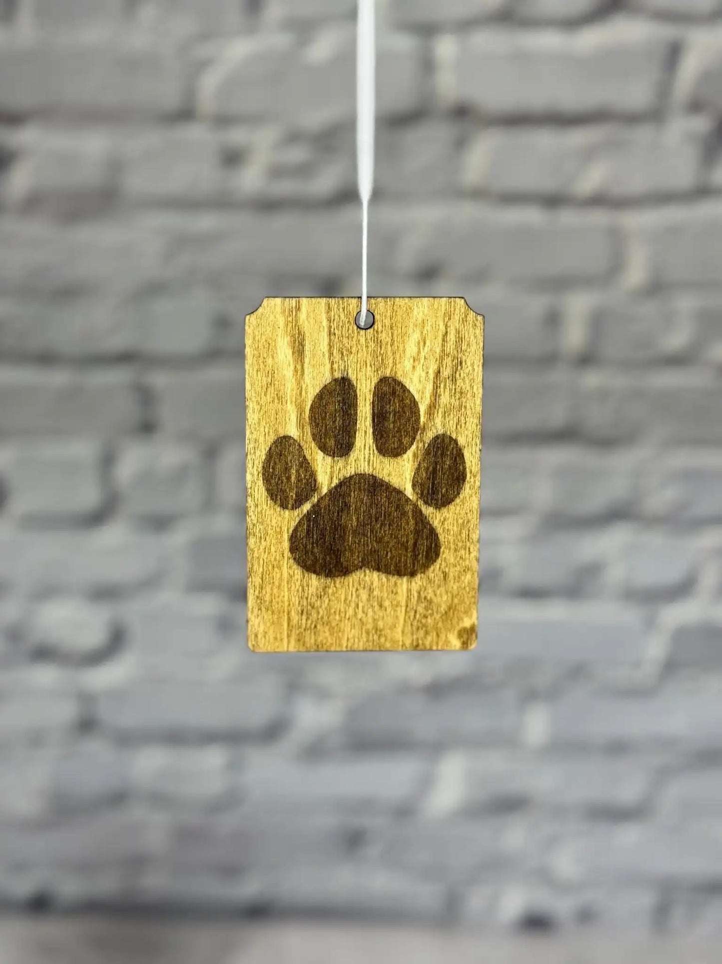 Paw Print Car Freshener - Rustic Aura