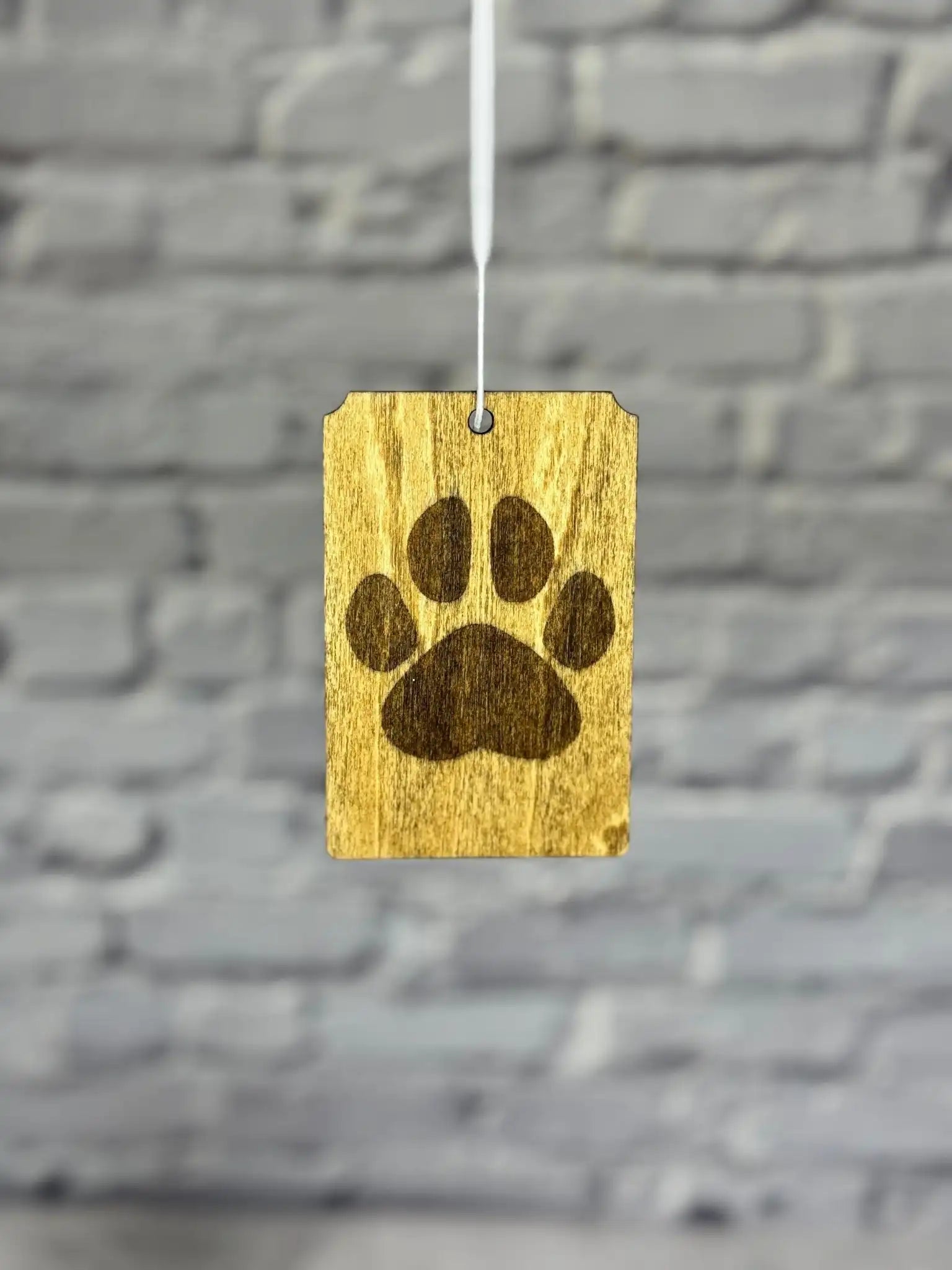Paw Print Car Freshener - Rustic Aura
