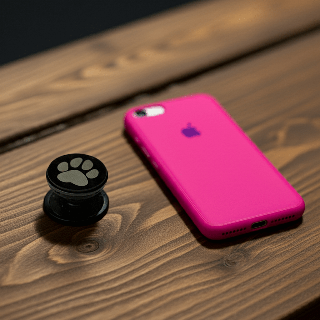 Paw Print Phone Grip - Rustic Aura