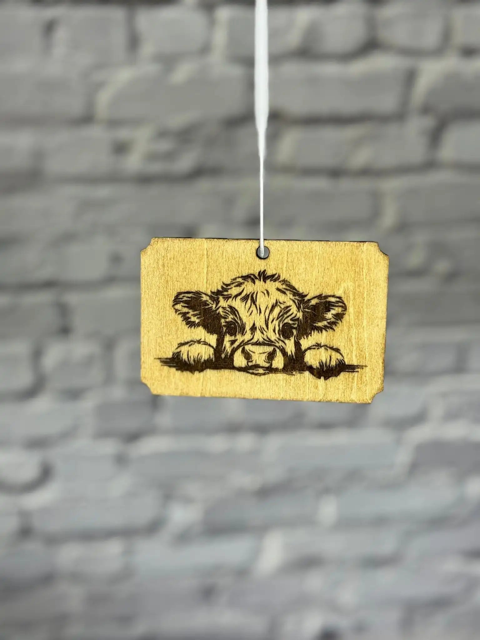 Peeking Cow Car Freshener - Rustic Aura