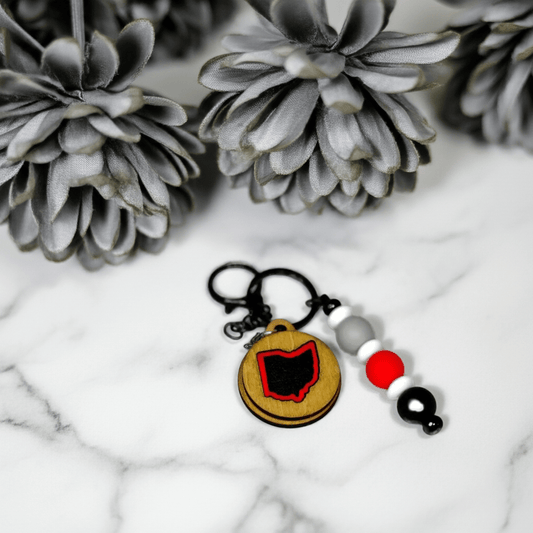 Ohio Keychain - Rustic Aura