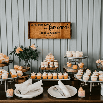 From This Day Forward Personalized Sign - Rustic Aura