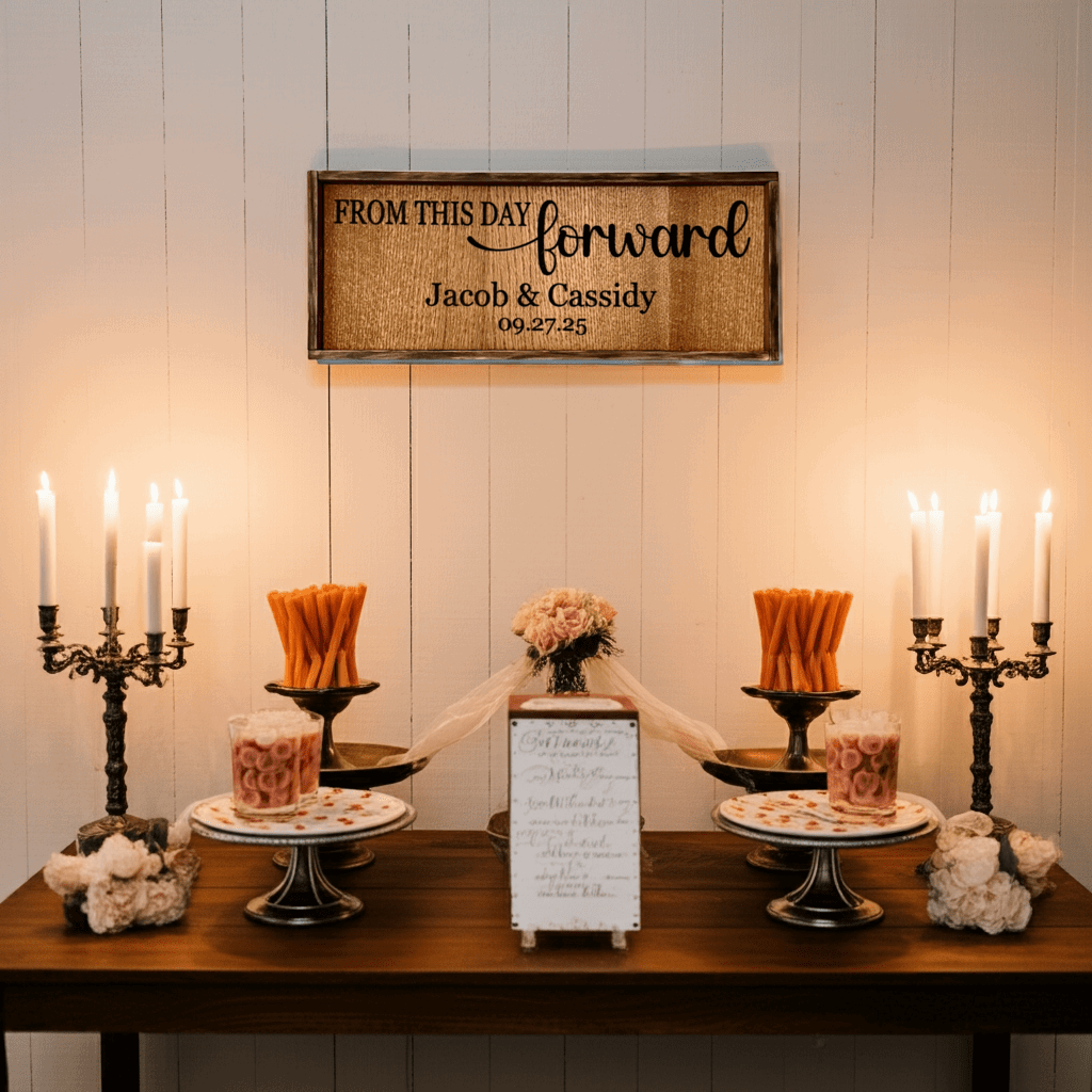 From This Day Forward Sign - Rustic Aura