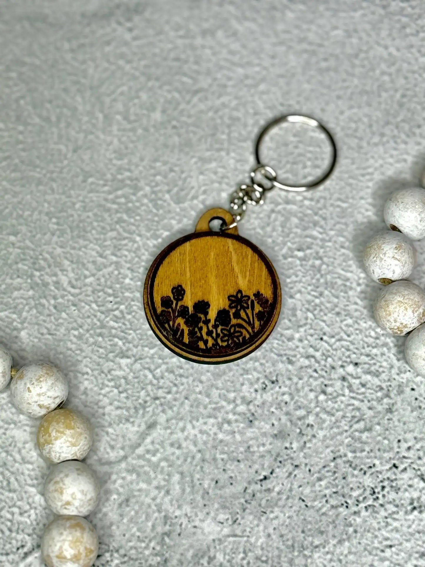 Wildflowers Keychain - Rustic Aura